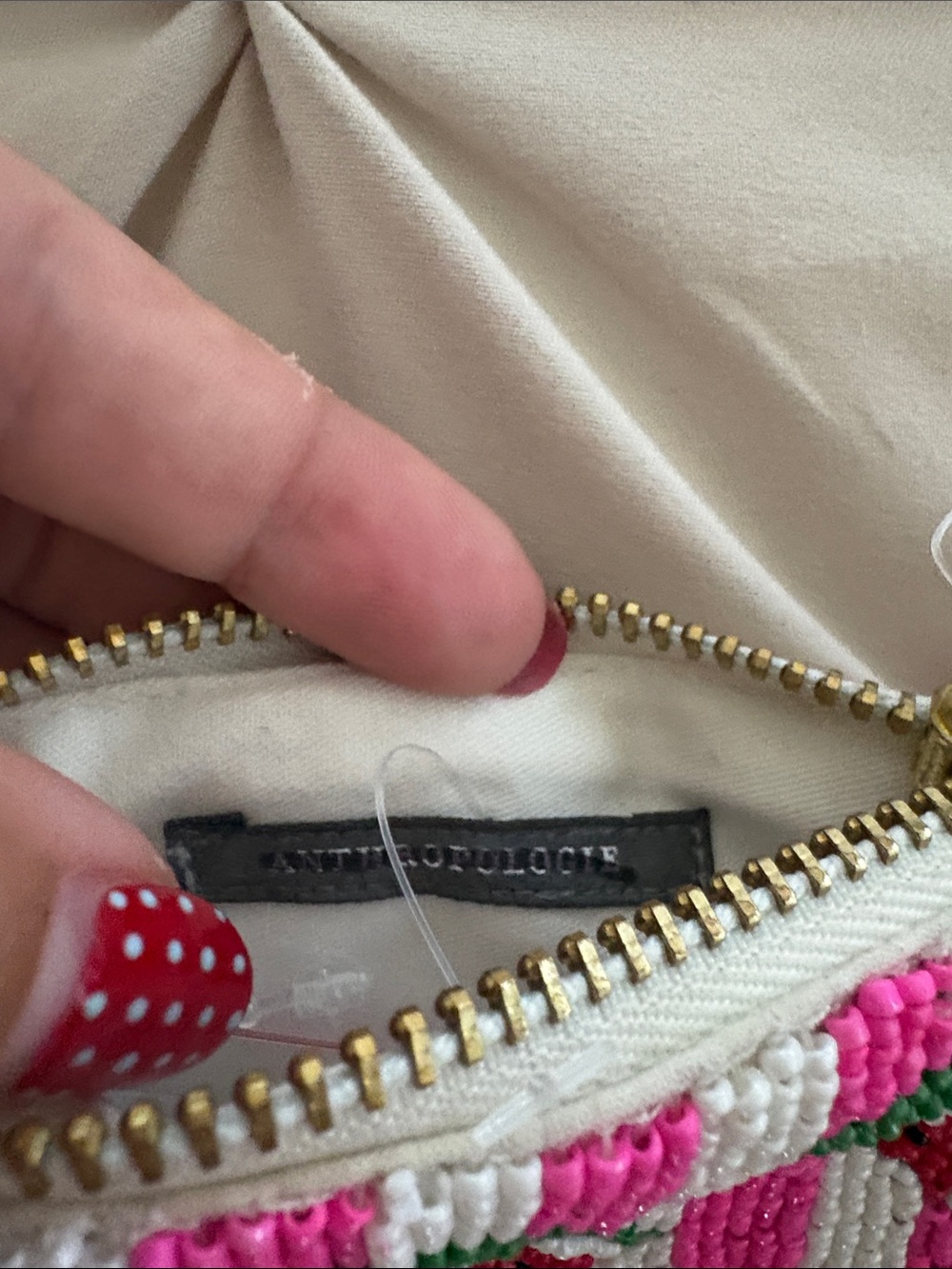 Anthropologie Fiona beaded coin purse nwot - Picture 7 of 7